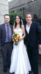 My daughter and two sons after the wedding