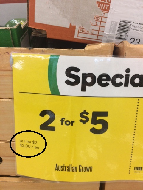 Avocado price